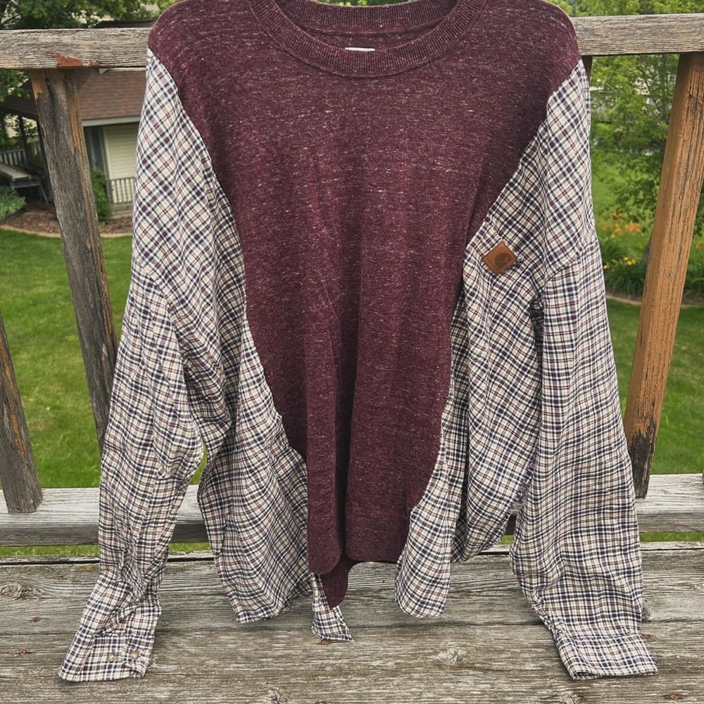 Reworked carhartt flannel